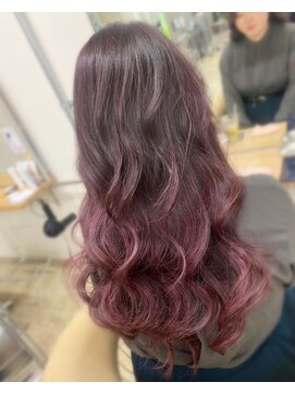 ファンド 千葉(fand) チェリーピンク/バレイヤージュ/海外風/デザインカラー/MANAMI