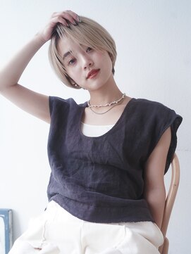 ガーランドツー(Garland 2F) 前髪/マチルダボブ/ピンクベージュ/インナーグレージュ/池袋