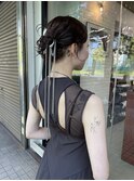 結婚式参列hair