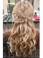 ヘアーズ ベリー 下大利店(hairs BERRY) ヘアセット/お呼ばれヘア/編みおろし/ハーフアップ