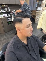 ヘアーエステ グランツエッセ(hair esthe GlanzEsse)&nbsp;ハードパート　スキンフェードスタイル