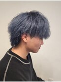 マッシュウルフハイトーンツイストスパイラルパーマ