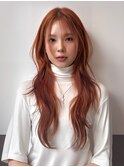 韓国ヘアー/ダブルカラー/ハイライト/イメチェン/エクステ/梅田
