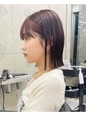 イメチェン/ホワイトブロンド/外ハネボブ/美髪/栄/矢場町r78