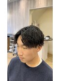 波巻きパーマ