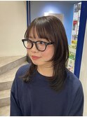 ハッシュカット☆前髪あり顔周りレイヤー
