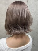 イメチェンヘアスタイルホワイトブロンド外ハネボブ美髪のススメ