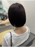 顎ボブ×ピンクブラウン♪