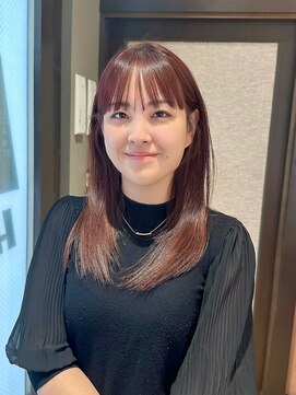 ジャパン ホンテン(JAPAN HONTEN) ワイドなぱっつん前髪と秋カラー