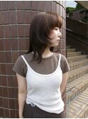 マロンブラウン/秋カラー/レイヤーカット/マッシュレイヤー
