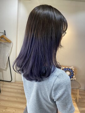 モリオ フロム ロンドン 成増店 【morio成増/一戸】グラデーションカラーバイオレット