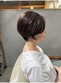 耳にかけても◎ショートボブ