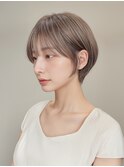 ショートボブ/20代30代40代前髪あり面長丸顔