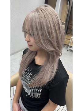 天神美容室 天神/ブリーチ/学割U24 アッシュブロンド/ホワイトブロンド/