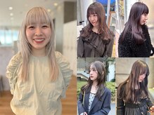 【ブリーチカラー/スタイリスト | 青山 夏月】ブリーチ初心者様も大歓迎！今っぽ透明感カラーを叶えます！