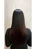 ブリーチ、黒染め履歴/髪質改善美髪縮毛矯正
