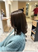 20代30代40代◎似合わせミディアムレイヤーカットオリーブカラー