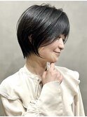 小顔ショート/40代/50代/60代