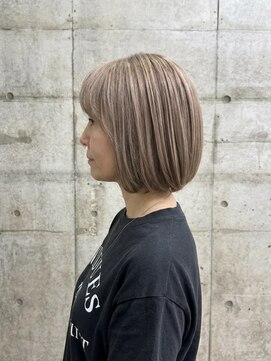 リトマス 二子玉川(litmus) 脱白髪染め 白髪ぼかし レイヤーボブ ボブ 二子玉川