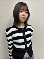 ロックス バイ マグ 松本(rocks BY MAG)&nbsp;大人可愛いマロンブラウン似合わせ耳かけくびれボブ