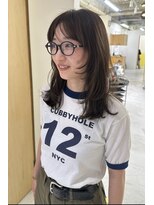 ニール 名古屋 伏見 丸の内(NEELU)&nbsp;【RIE】ふんわり顔まわりレイヤーベージュ