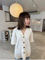 ノイ(noi)&nbsp;上品に決まる、暗髪ストレートミディアム髪質改善