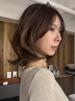 バベル 西宮(BABEL)&nbsp;秋冬にオススメ！ミディアムレイヤー/ラベンダーブラウン
