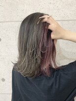 アールプラスヘアサロン(ar+ hair salon)&nbsp;ボブディ×インナーボルドーワイン