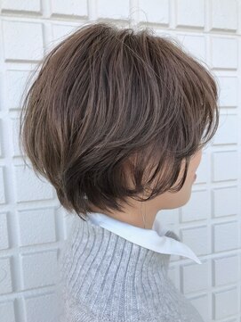 アミトヘアアンドサロン(amito hair&salon) 『おしゃれで女性らしく♪』丸みショートボブ/ニュアンスパーマ