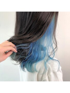 テクライズ 豊橋店(TECHRISE) アクアブルー！インナーカラー！