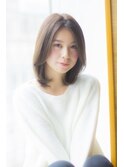 寺尾拓巳　大人かわいいオリーブアッシュくびれヘアミディアム