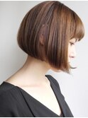 【morio成増】　大人可愛い　スリークボブ　アッシュ