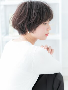 カバーヘア 上尾西口店(COVER HAIR) 大人かわいいくせ毛風黒髪小顔マッシュヘアa上尾20代30代40代