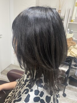 アイズ(Aizu) 【Aizu 蒲原】暗髪レイヤースタイル