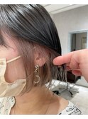 インナーカラーボブ/ミルクティーベージュ