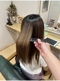 ハイライト履歴があっても◎つやさら縮毛矯正