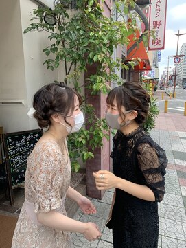 ボアップ 新居浜店(boappu) #ヘアセット #双子ヘアセット #結婚式