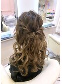 ゆるめハーフアップ☆