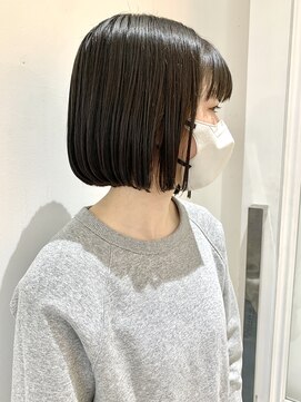 フォーク FOLK 【FOLK】カットで透明感☆似合わせ切りっぱなし ミニボブ♪