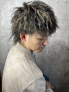 ロンド クラン 岡崎(Lond Clan) ショートウルフ_ハイライト_メッシュ