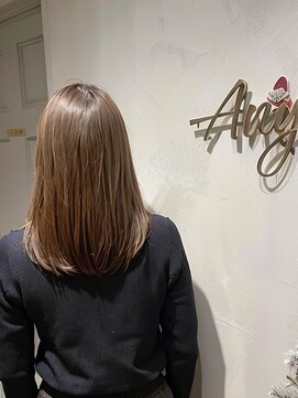 エニィ 池袋西口(Any) 黒髪/グレーベージュ/レイヤーロング/前髪パーマ/8NK