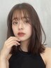 カット+地毛風ストレート￥29040#顔まわりレイヤーカット#ウルフカット