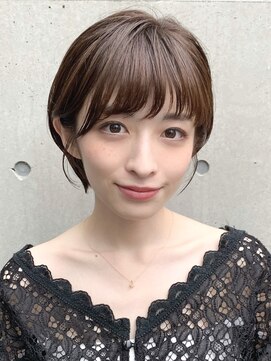 プラネシブヤ(Prune Shibuya) 後れ毛のアクセントがポイント 大人丸みショート