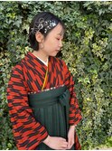 【大前晴奈】卒業式袴着付け×ヘアセット