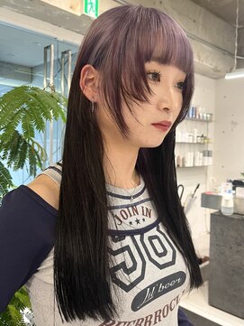 ダブ アオヤマ(DaB AOYAMA) ルーツカラーデザインカラーブリーチカラー裾カラー