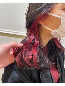 ヴィレッタ(VILLETA) 黒髪×ワインレッドインナー