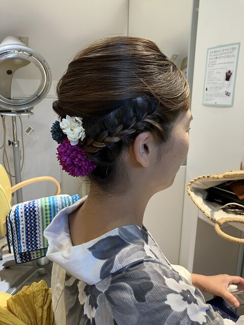 夏の浴衣ヘアアレンジ♪