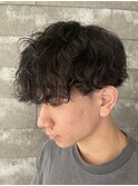 メンズマッシュ波巻きスパイラルパーマメンズパーマ