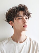 クラン 横浜(Clanc)&nbsp;サーフカール フェザーパーマ スパイキーショートブルーブラック