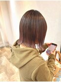 白髪ぼかし/ピンクカラー
